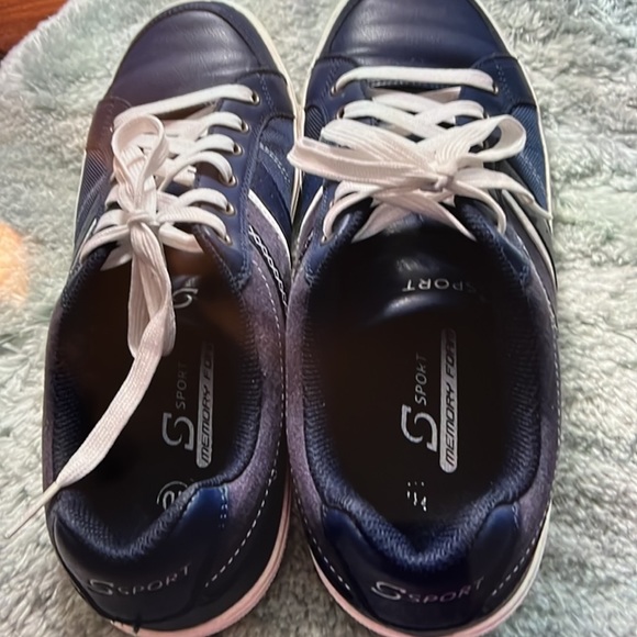 Men’s bundle of 2 used gently worn sneakers, blue and grey lace ups - Picture 2 of 12
